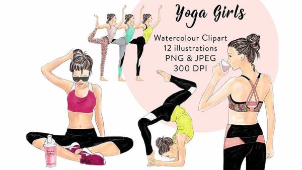 دانلود کلیپ آرت دختران در حال یوگا Yoga Girls